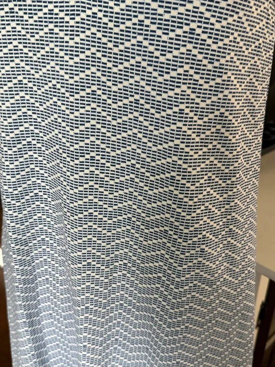 J. McLaughlin Blue and White Patterned Sleeveless Stretchy Size Small - Picture 3 of 6